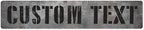 Custom Sign, Custom Street Sign, 11 Font Colors, 13 Font Styles, 4 Hole Options, 22 Sizes, 6x30 Inches, Rust Free DiBound, Fade Resistant, Made in USA by My Sign Center (Grunge Metal)