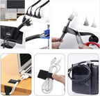 189PCS Cable Management Kit, 6 Cable Sleeve40 Cable Clips with 11Cord Holders, 2 Roll Self Tie, 10 Self Adhesive Cord Organizer, 100 Fastening Cable Ties,10 Cable Zip Tie Mounts