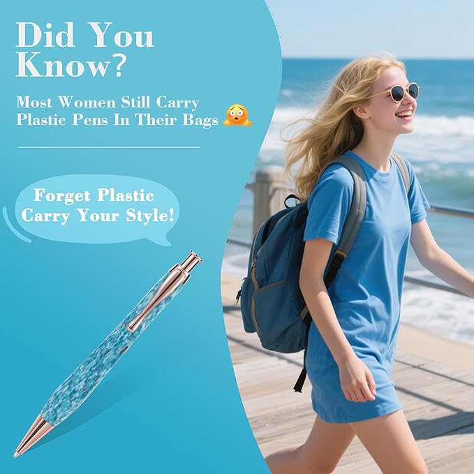 KARUS Gift Pen Set, Sustainable Refillable Ballpoint Pens with Black Ink, Stylish, Smooth Writing Pens for Women, Men, Office, Journaling, School, Thoughtful Gifting