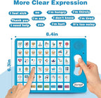 Joyreal AAC Device for Autism, Non Verbal Communication Tools for Speech Therapy & Stroke Rehab. Speech Communication Tablet, Autism Talking Aids with 8 Programmable Buttons (Blue)