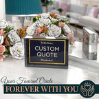 Custom Acrylic Sign Personalized, Custom Desk Name Plate, 18 Styles, (4"x6"), With Gift Box, USA Made by Acryluxe. (Folsom)