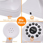 Rotkfst Guest Book Audio Wedding Phone,Record Voice Messages,Retro Guest Book for Wedding or Birthday Party Message Voicemail,Save The Blessings of Your Relatives and Friends（White）
