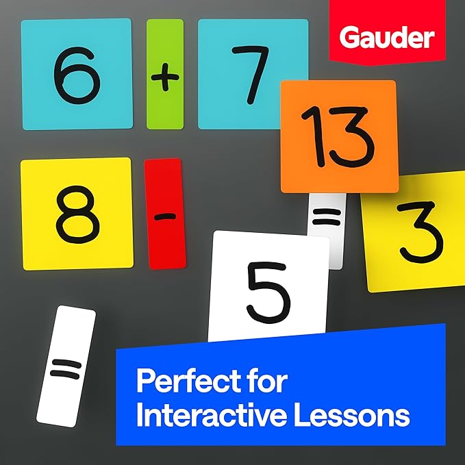 GAUDER Magnetic Dry Erase Labels | 90x Magnetic Labels (3 Inches x 1 Inch) | Dry Erase Magnets for Classroom, Whiteboard and Blackboard