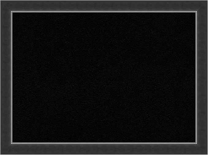 Amanti Art Black Cork Board for Wall, 23x31 Vision Board with Black Wood Frame, Medium Corkboard Office Decor for Home Organization, Modern Corkboard Pinboard to Display Items for Home Organization