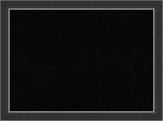 Amanti Art Black Cork Board for Wall, 23x31 Vision Board with Black Wood Frame, Medium Corkboard Office Decor for Home Organization, Modern Corkboard Pinboard to Display Items for Home Organization