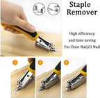 Staple Remover, Staple Puller Tool, Upholstery and Construction Heavy Duty Staple Remover, Strength Staple Puller Removing All Kinds of Staples(2 pcs)