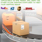 MFLABEL 4x6 Direct Thermal Shipping Labels - 10 Rolls of 450 Labels/Roll, Compatible with Zebra 2844/ZP450/ZP500/ZP505, USPS/FedEx/UPS/Amazon Shipping, Smudge-Resistant & Permanent Adhesive