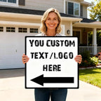 Custom Square Outdoor Signs - 10 * 10 inches - UV-resistant, for parks、 community areas、supermarket