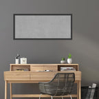 Amanti Art Black Framed Magnetic Board 22x50 Oversize Vision Board for use with Magnets, 100% Metal Sheet to Display Items as Office Decor or for Home Organization in mudroom, Kitchen or Kids Room