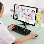 Zonon 24 Pieces Computer Monitor Notes Screen Monitor Memo Board Sticky Note Holder Message Board Computer Side Panel for Office Home Desktop Left and Right
