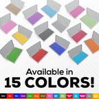 Metal Case Stamp Pad Large Size, Blue Color - Size: 3" x 6" - Choose from 15 Ink Colors