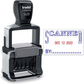Trodat 5430 Professional Self-Inking Date Stamp with Scanned - Blue/Red 2 Color Ink