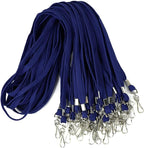 Ollain Badge Lanyards Flat Lanyard Swivel Hooks Neck Bulk lanyards with Clip 50 Pack
