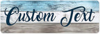 Custom Sign, Custom Street Sign, 11 Font Colors, 13 Font Styles, 4 Hole Options, 22 Sizes, 6x18 Inches, Rust Free DiBound, Fade Resistant, Made in USA by My Sign Center (Coastal)