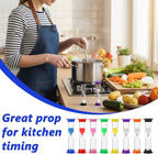 80 Pcs Plastic 1 Minute Sand Timer, 3.42" x 0.98" Small Sand Timer Bulk, Mini Hourglass Timers, Timing Device for Teaching Game Active Office Supply (8 Colors)