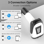 2D Handheld Wireless Barcode Scanner with Stand 3-in-1 Bluetooth bar Code Scanners - Cordless, Rechargeable 1D and 2D Barcode Scanner for Inventory - Wireless, Handheld, USB Bar Code/QR Code Scanner