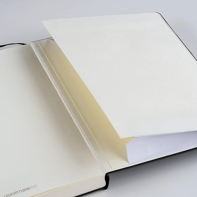 Leuchtturm1917 Hardcover Dotted Master Slim Notebook, Navy, A4