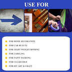 Professional Painters Tapes 2 Inch Wide (1.88 in x 60.1 Yds x 6 Rolls =360.6 Yds), Blue Masking Tape, Paint Paper Tape, Protects Surfaces, No Residue, Painter's Tape for Wall Painting, Canvas Edging