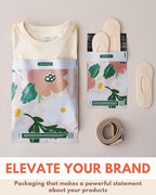 Poly Mailers 6 x 9 Inch - 100 pack Biodegradable Shipping Bags for Stationery and Small Accessories - Impack Self-Seal Waterproof Thick Mailing Envelope for Small Items - Pastel Petals