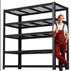 ZEUKMXOO Heavy Duty Garage Shelving,5-Tier Storage Shelves(84" Hx24 Dx55 W),3050LBS Capacity Industrial Shelving Units and Storage,Adjustable Shelving Unit for Garage,Warehouse,Basement
