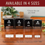 Self Inking Modern Address Stamps | Custom Return Address Stamper (Antique Script, Xtra Wide)