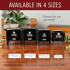 Self Inking Modern Address Stamps | Custom Return Address Stamper (Bold Branch, Xtra Large)