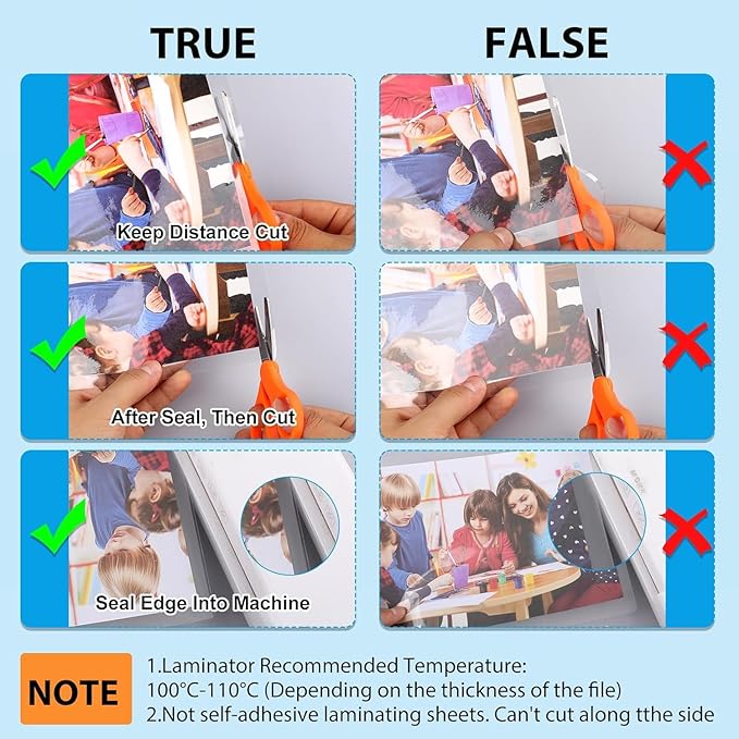 200 Pack Laminating Sheets, 3 mil, 8.9" x 11.4" Thermal Laminating Pouches Lamination Sheet Paper for Laminator, Clear, Letter Size, Office and School Supplies