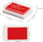 Lsushine Craft Ink Pad Stamps Partner DIY Color,15 Color Craft Ink Pad for Stamps, Paper, Wood Fabric (Pack of 15)