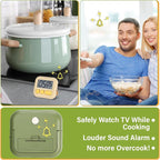 Weewooday 24 Pcs Digital Kitchen Timer Magnetic Timer Bulk On/Off Switch Minute Second Count up Countdown Loud Alarm for Exercise Cook Baking (Candy Green,Eggshell Yellow)