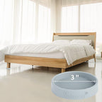 Yelanon Furniture Coasters - 8 Pcs 3'Round Rubber Furniture Caster Cups - Non Slip Pads Hardwood Floors Non Skid Grippers - Anti Slide Floor Protector for Bed Couch Stoppers Gray