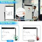 White Board Easel Office Portable Dry Erase Boards with Stand, Flipchart Easel Height Adjustable 36x24 inches, Perfect for Classroom, Preschool, Homeschool, Restaurant and Presentation (Black)