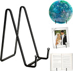 3 Pack 6" Metal Square Plate Stands for Display,Plate Holders Display Stands Can Be Used for Picture Stands,Book Stands for Display,Plate Display Stands,Easel,Photo Frame Stands,Plaque Stands,Desktop Stand.