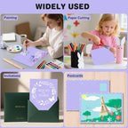 Cardstock 8.5 X 11, 40 Sheets, Light Purple Card Stock, 75lb/ 200gsm Copy Paper, Cardstock Printer Paper For Art, Drawing, Invitations, DIY Cards, Craft, Construction, School & Office Supplies