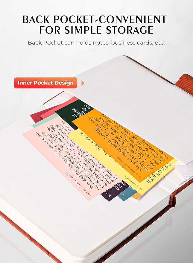 AISBUGUR Pocket Notebook, Small Notebook, Total 320 Pages 2-Pack, 3.7" x 5.7" Pocket Notebook (2 Pack, Brown1)