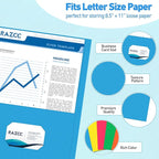 Two Pocket Folders, RAZCC 125 Pack File Folders with Pockets Fit Letter Size Paper, Thick Paper File Folder for School Office Business Home, Assorted 5 Colors