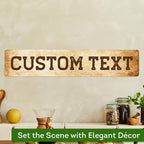 Custom Sign, Custom Street Sign, 11 Font Colors, 13 Font Styles, 4 Hole Options, 22 Sizes, 6x30 Inches, Rust Free DiBound, Fade Resistant, Made in USA by My Sign Center (Vintage)