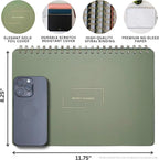 Merely Home Undated Weekly Planner | 8.25” x 11.75” Work To-Do Notebook | ADHD Academic Organizer | Multi-Layout | Men and Women Planner | College Supplies | Black | Landscape Layout