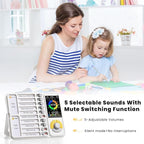 3-in-1 Visual Timer & ADHD Tool for Kids and Adults, 12/24H Silent Task Timer with Chore Chart, Visual Schedule for Children with Autism, Daily Checklist with Pomodoro Timer, Alarm Clock - White