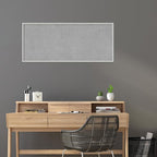 Amanti Art Silver Framed Magnetic Board 21x49 Oversize Vision Board for use with Magnets, 100% Metal Sheet to Display Items as Office Decor or for Home Organization in mudroom, Kitchen or Kids Room