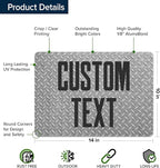 Custom Sign, Custom Street Sign, 11 Font Colors, 13 Font Styles, 4 Hole Options, 22 Sizes, 10x14 Inches, Rust Free DiBound, Fade Resistant, Made in USA by My Sign Center (Diamond Metal)