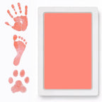 Clean Touch Ink Pad for Baby Handprints and Footprints – Inkless Infant Hand & Foot Stamp – Safe for Babies, Doesn’t Touch Skin – Perfect Family Memory or Gift – Pink Print Kit by Tiny Gifts