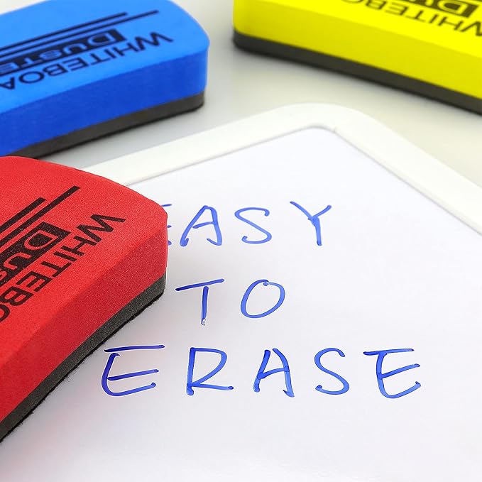 6 Pack Dry Erase Eraser Magnetic Whiteboard Dry Erase Eraser for White Board, White Board Erasers for Kids Classroom, 6 Colors