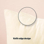 Amazon Basics Chenille Throw Pillow Covers, Home Decor Cushion Cover for Bedroom Living Room Couch Bed, 20" W × 20" L, Beige