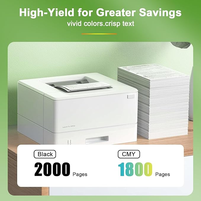 952XL Ink Cartridges Combo Pack with Upgrade Device Replacement for HP 952 XL Ink Cartridge for HP Officejet Pro 7740 8720 8710 8210 8715 8740 8702 8730 8725 Printers (Black Cyan Yellow Magenta)