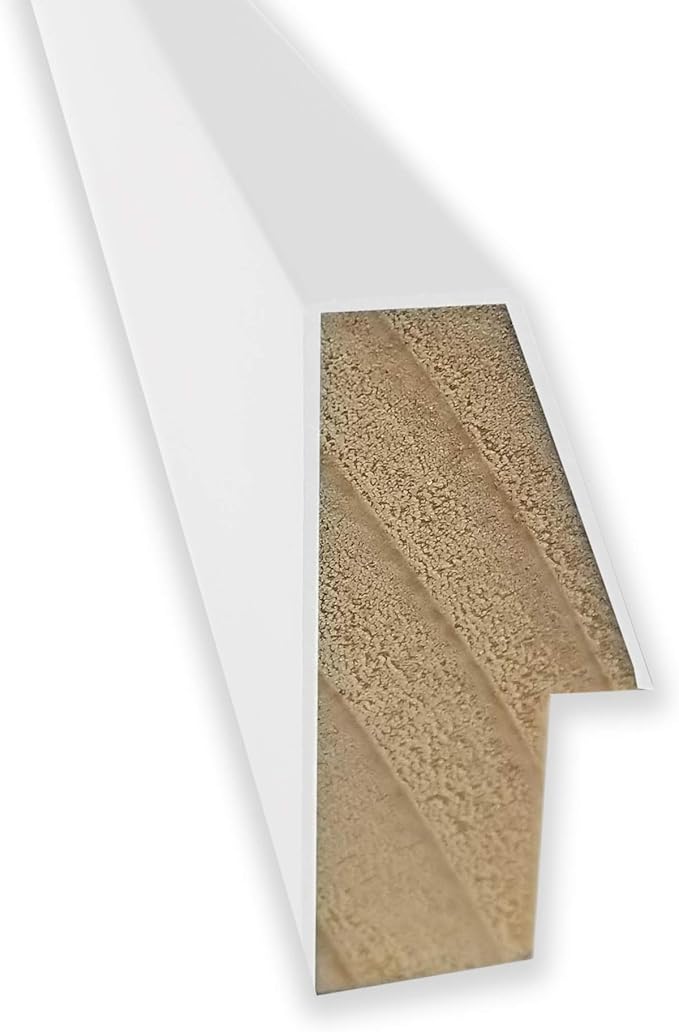 Amanti Art Natural Cork Board for Wall, 13x25 Vision Board with White Frame, Small Corkboard Office Decor for Home Organization, Modern Corkboard Pinboard to Display Items for Home Organization in