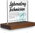 Laboratory Technician Gifts, Funny Appreciation Desk Sign for Medical Lab Professionals, Scientist and Tech Recognition Plaque for Office or Clinic PA050