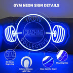 Customizable Gym Neon Sign Decor for Home Gym, Personalized Name GYM LED Light Up Signs, Custom Dumbbell LED Neon Light Decor for Home Gym, Fitness Club, Man Cave,Sports room, Fitness Lover Dad Gifts