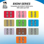 Doctor Stuff - File Folder Labels, Terminal Digit Filing, Consecutive Double Digit Numbers 20-29, Barkley FDDBM Match - BXDM Series Chart Stickers, Yellow, 1" x 1-1/2", 500/Roll
