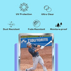 200ct 55pt 3" x 4" Hard Plastic Card Protector - 100ct Hard Card Sleeves and 100ct Soft Card Sleeves for Trading Cards, Clear Open-Top Card Holder, Fits Standard Trading, Baseball, Sport, Game Cards