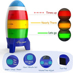 Countdown Timer! Blast Off Visual Timer for Kids with Audio Rocket, 0-24 Hour Countdown, Memory Function, Red Yellow Green Light, Easy Setup, Battery Operated for Classroom and Home Use